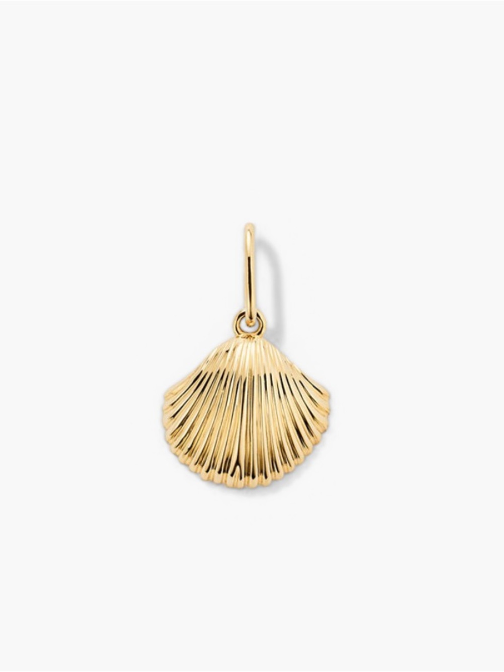 Mejuri 14k Yellow Gold Seashell Charm